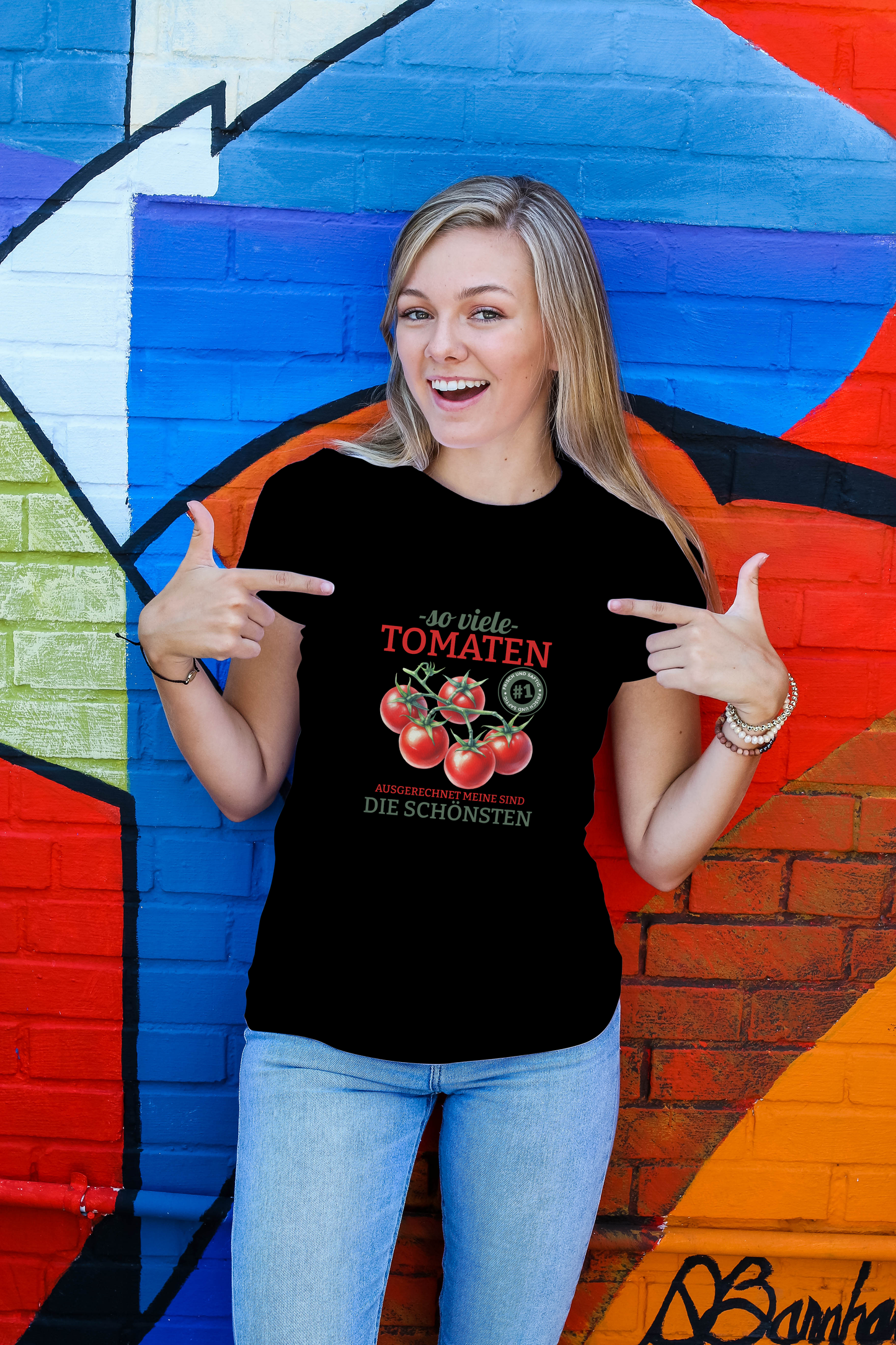 T-shirt "So many tomatoes - mine are the most beautiful" (German ver.)
