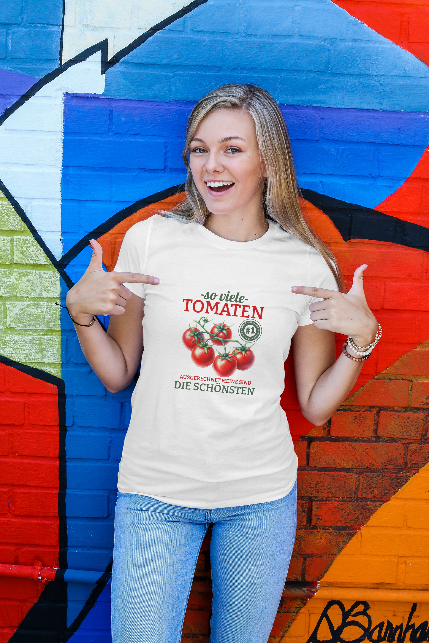 T-shirt "So many tomatoes - mine are the most beautiful" (German ver.)