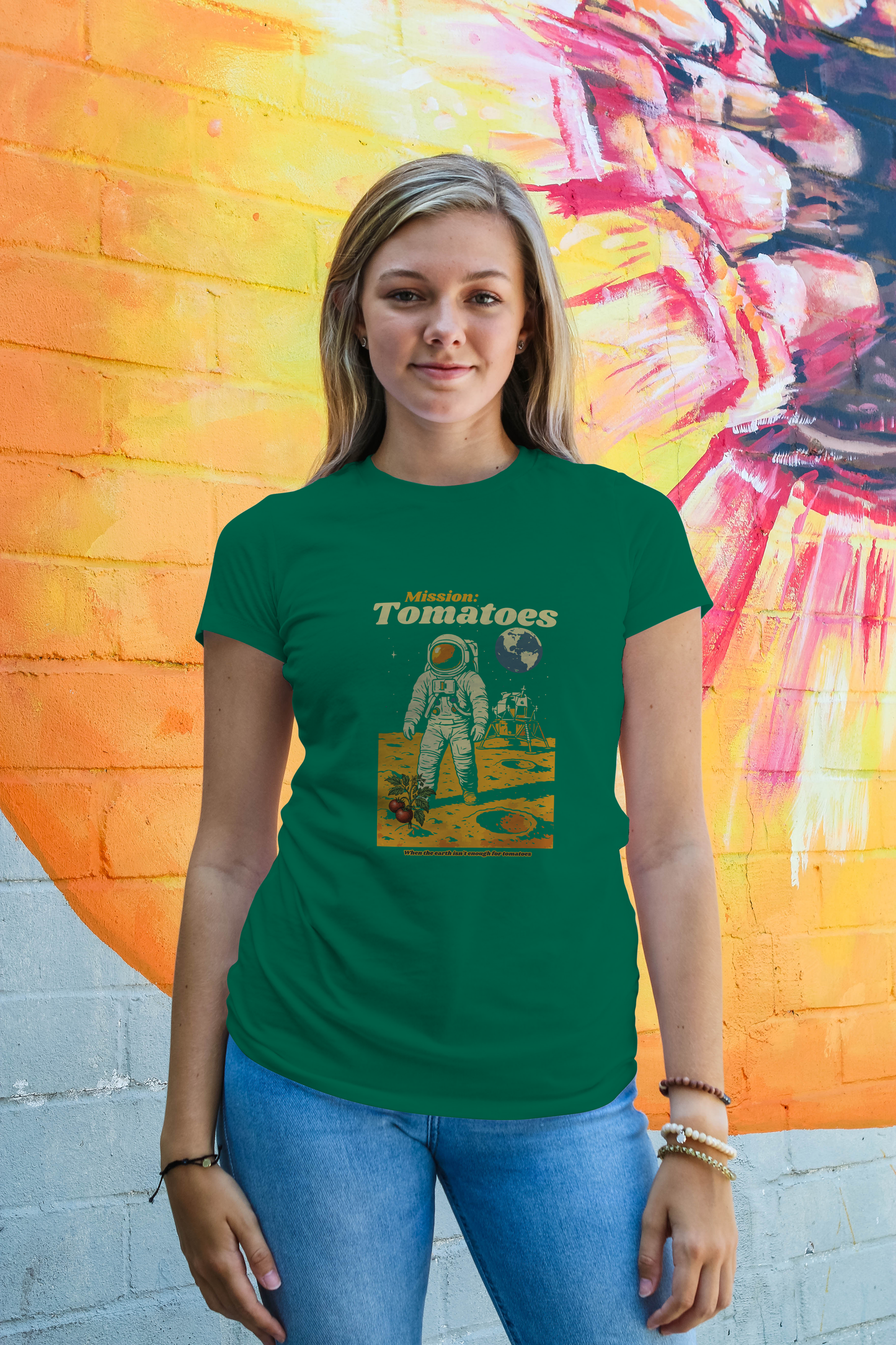 T-shirt "Mission: Tomatoes - when the earth is not enough for tomatos"