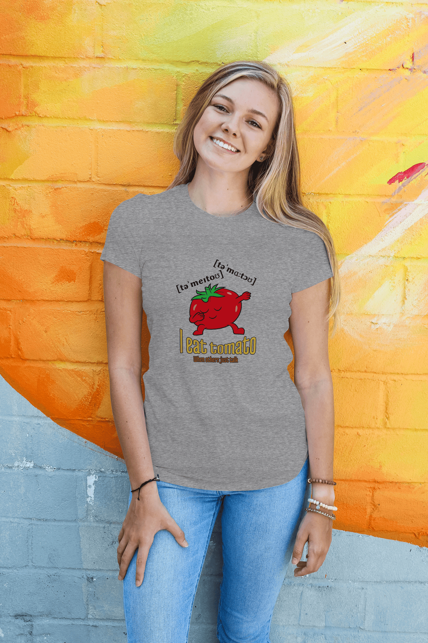 T-shirt "I eat tomatoes, when others just talk"